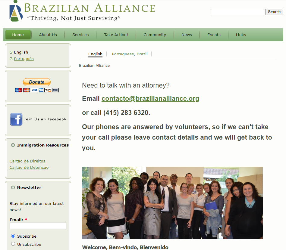 Brazilian Alliance website.