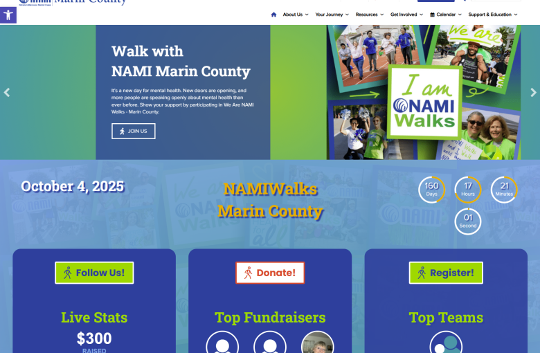 NAMI Marin website