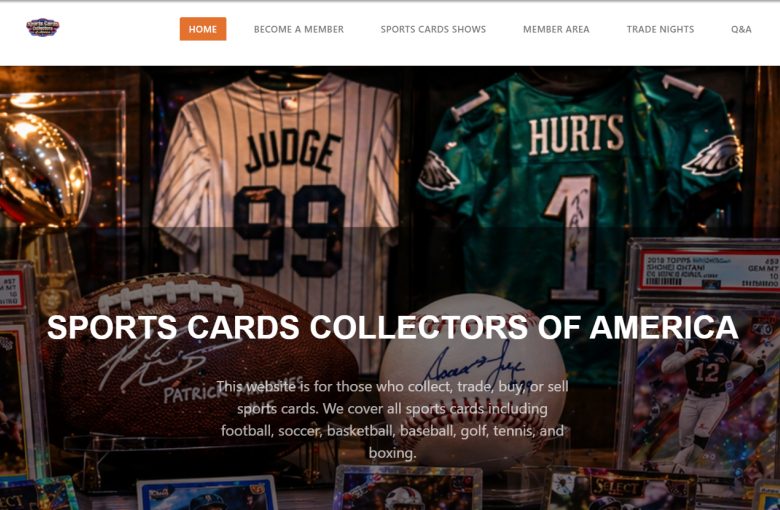 Sports Cards Collectors of America Website