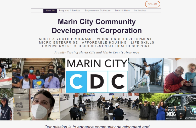 Marin City Community Development Corporation's website.