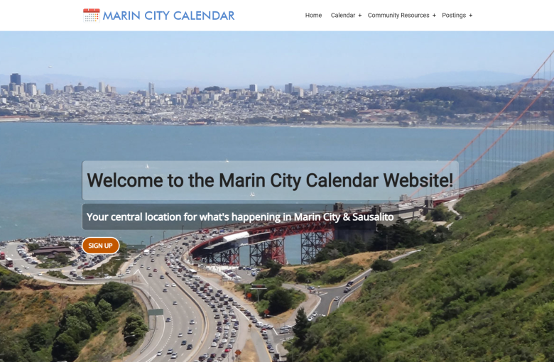 Marin City Calendar website